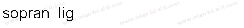 sopran light字体转换